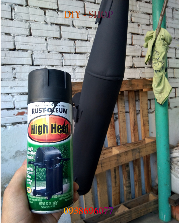 Sơn Chịu Nhiệt Độ Cao 1200°F - High Heat Spay ( Chịu Nhiệt cao cấp lên đến 648 độ C)