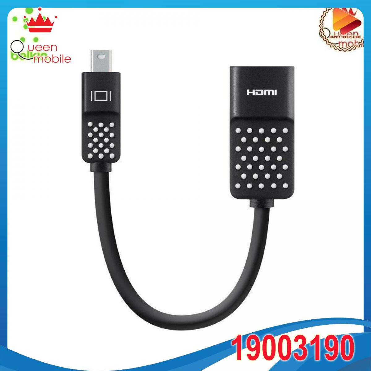 Cáp chuyển Belkin tiện lợi chuyển đổi từ cổng Mini DisplayPort sang cổng HDMI video siêu nét 4K full 3D - F2CD079bt