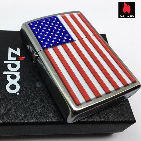 Bật lửa Zippo 29722 – Zippo Patriotic Street Chrome