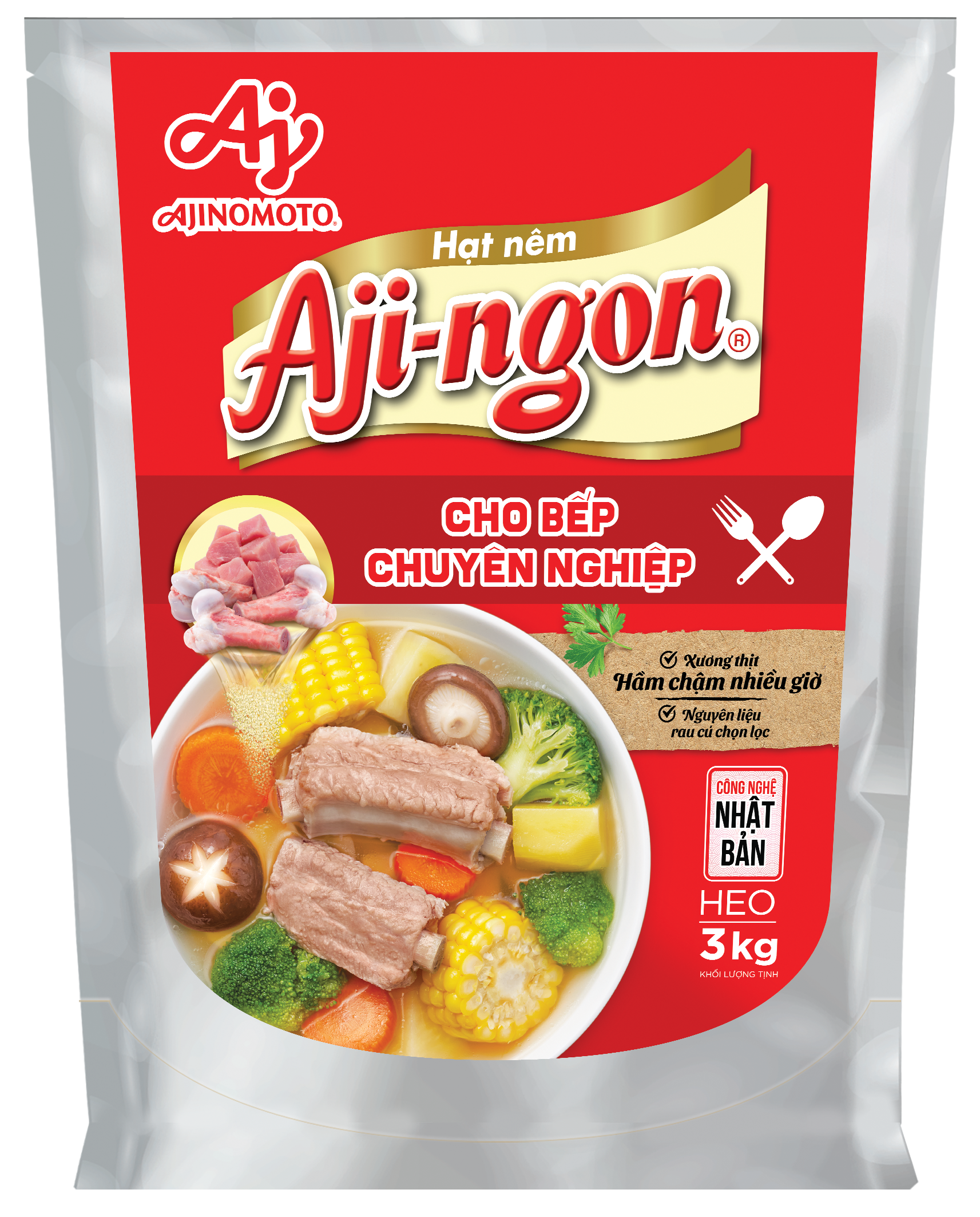 Gói Hạt Nêm Aji-ngon® Heo 3kg/Gói - Hình ảnh 6