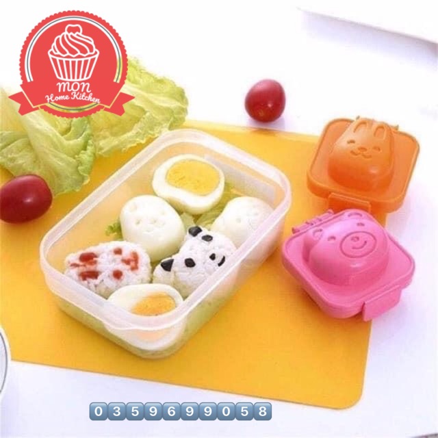 Khuôn cơm Bento set 6 cái, có bán lẻ