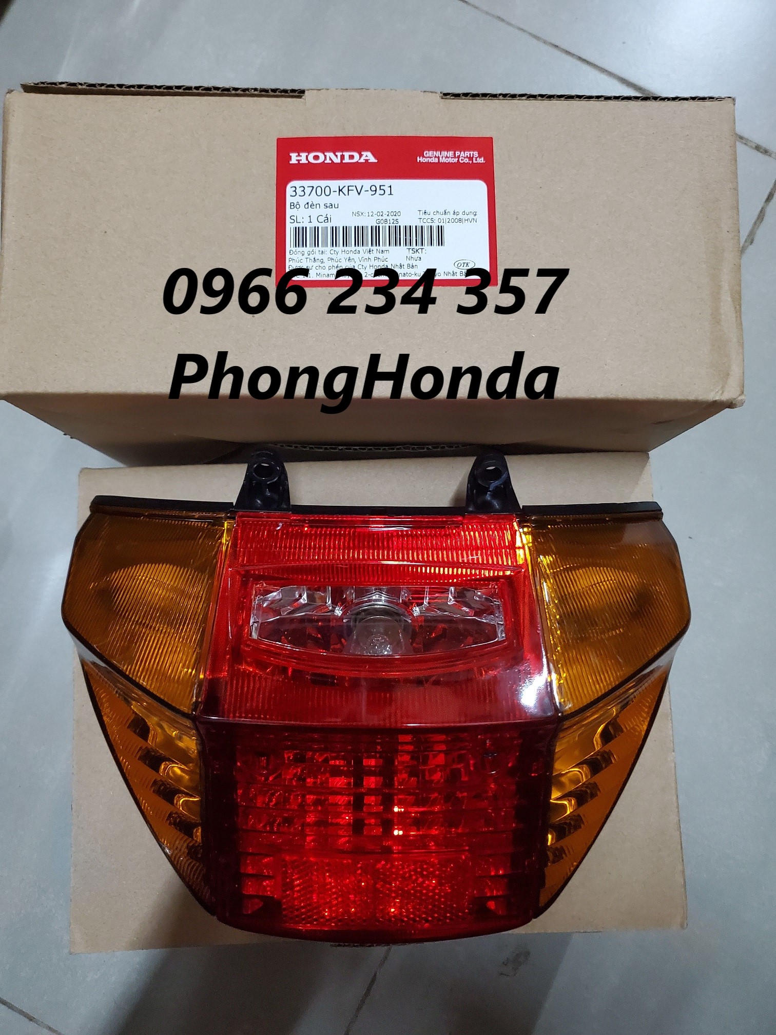 Cụm đèn lái , đèn hậu super dream chính hiệu honda