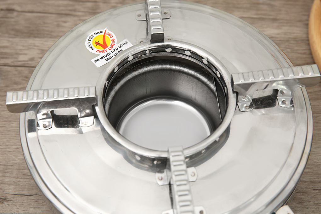 Bếp cồn inox chắn gió kích thước 22 cm Tithafac