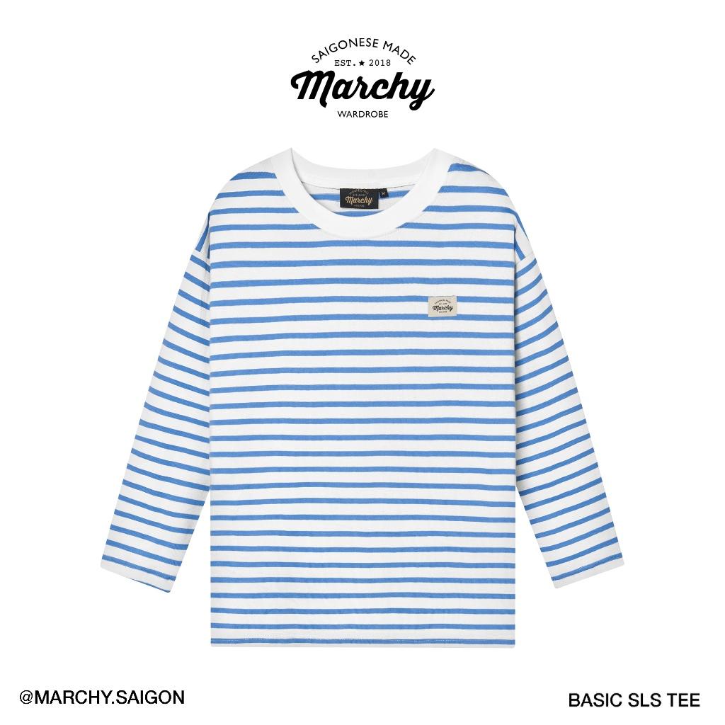 MARCHY - Basic SLS Tee - Áo thun sọc tay dài dành cho nam nữ - Áo thun tay dài thời trang, phong cách trẻ trung