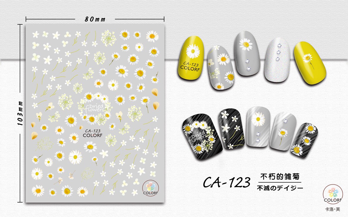 STICKER DÁN MÓNG CHỦ ĐỀ HOA 1