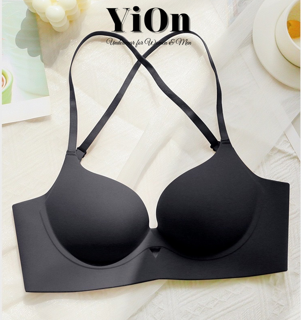 Áo ngực mặc váy đầm hở lưng, Áo ngực nâng ngực mút vừa 1.5cm AU12