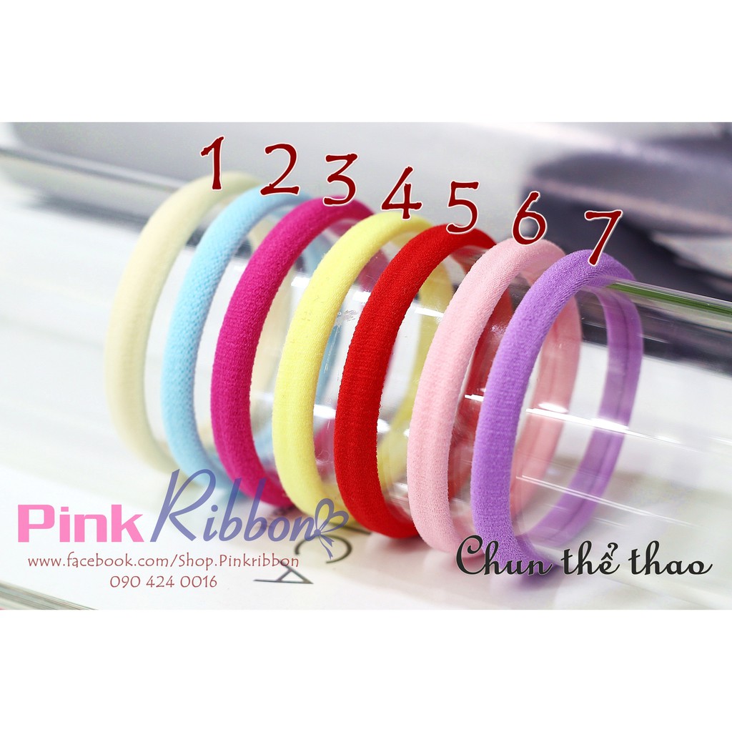 Set 6c - chun cột tóc thể thao trẻ em