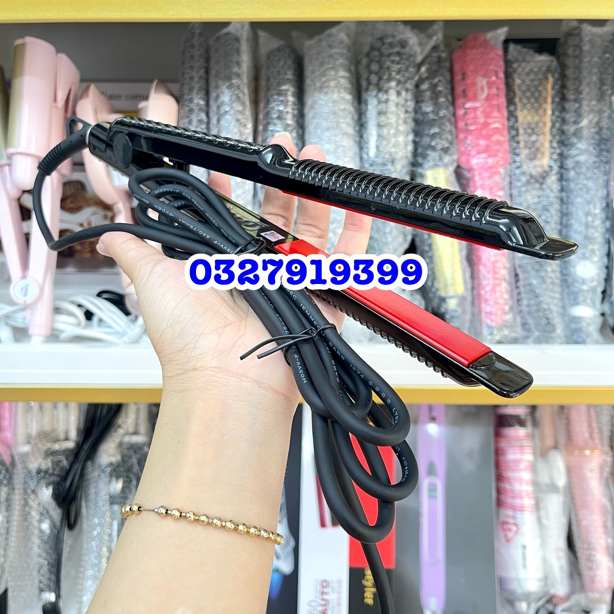 HQ Máy duỗi tóc bản nhỏ Hàn Quốc 201, Kích thước 30cm, 5 mức chỉnh nhiệt, Dây điện 1.8m, Chống dính, Thiết kế trẻ trung, Bảo hành 03 tháng