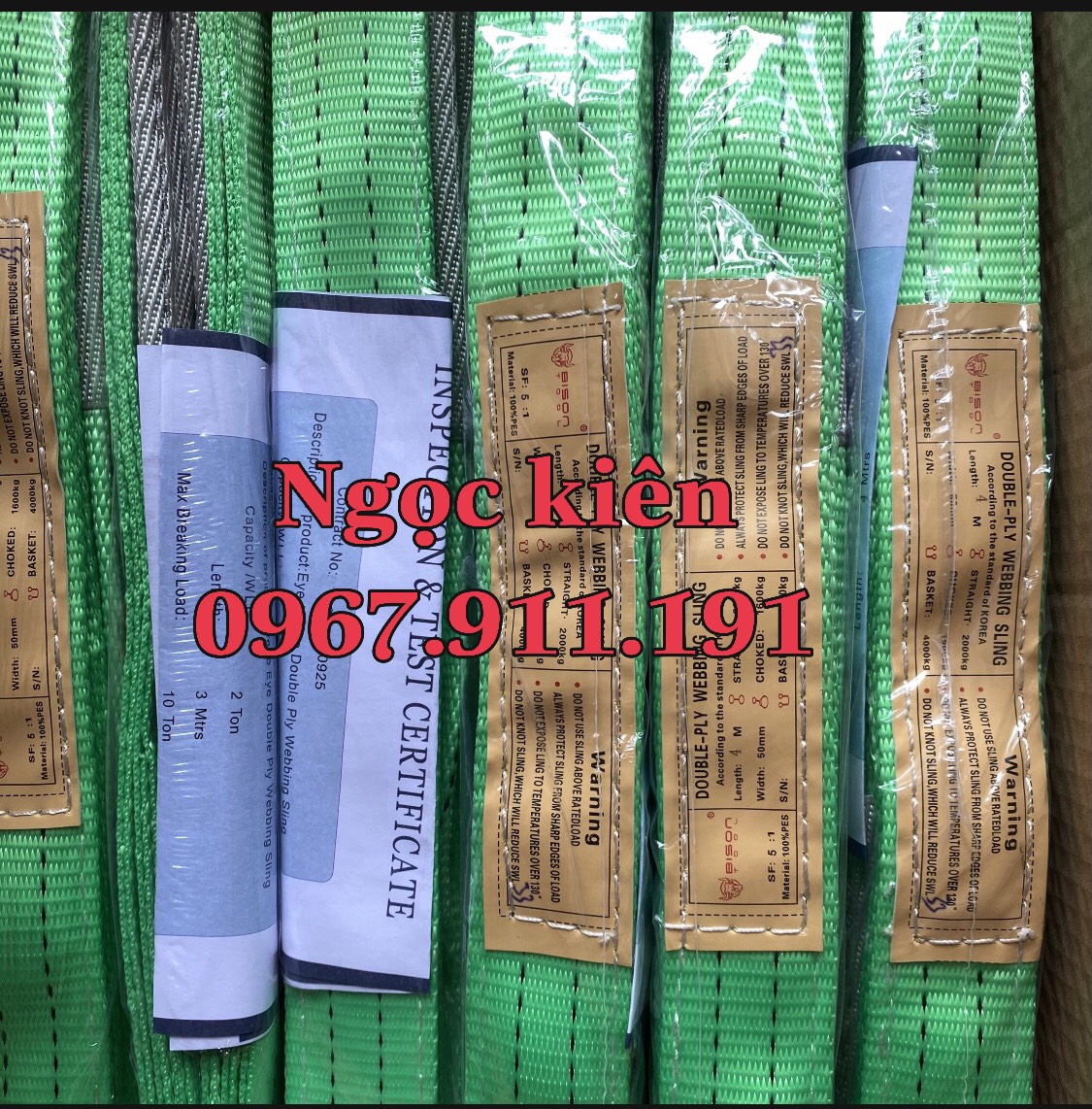 Dây cáp cẩu 2 tấn x 5m, dây cẩu hàng, dây cẩu vải, dây cẩu hàng
