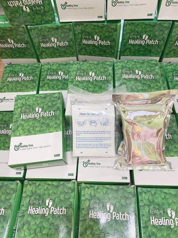 MIẾNG DÁN THẢI ĐỘC CHÂN HEALING PATCH HÀN QUỐC 30 MIẾNG