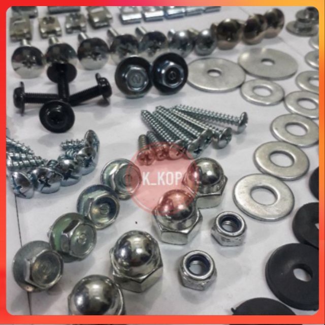 Trọn bộ ốc áo xe wave / ốc fun bộ nhựa wave