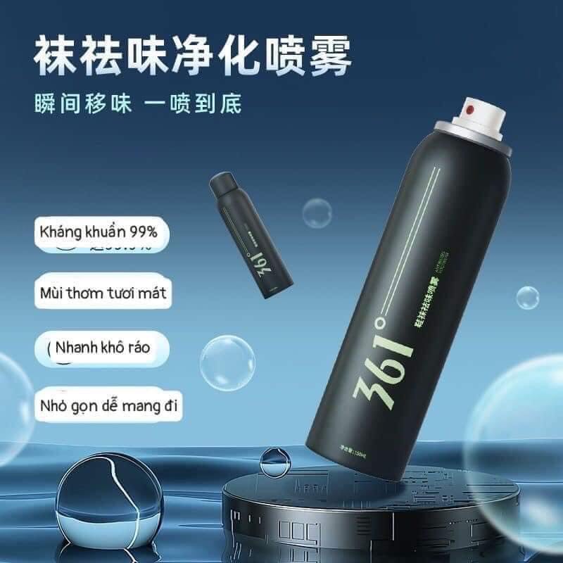 Xịt khử mùi hôi giày hãng 361
