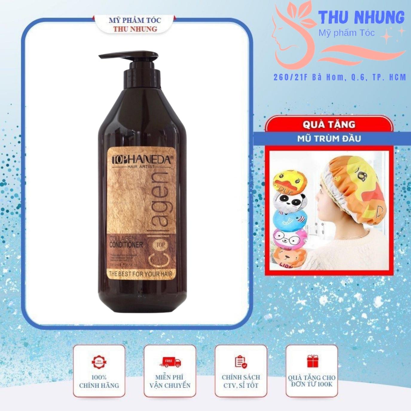 Dầu xả Top Haneda phục hồi siêu mượt tóc Collagen Conditioner 785ml