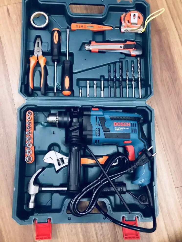 Máy Khoan 13ly kèm phụ kiện
