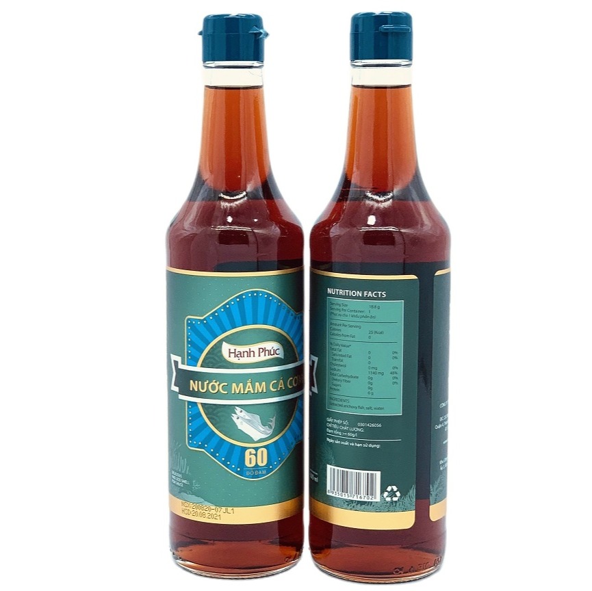 01 CHAI 500ML HẠNH PHÚC 60 ĐỘ ĐẠM( KÈM THÙNG XỐP)