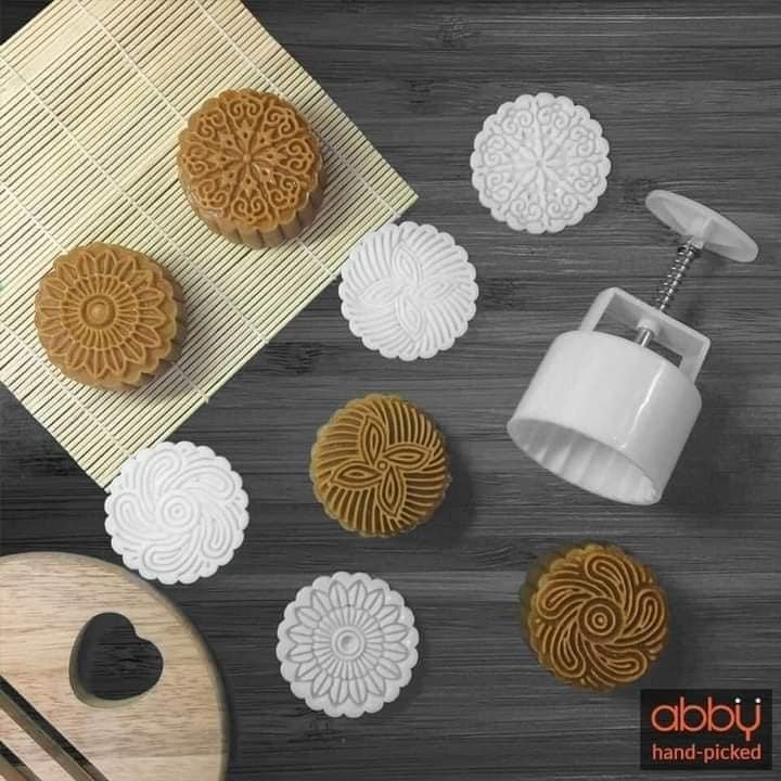 GOODMAKET -Khuôn làm bánh trung thu hình vuông,tròn,Khuân làm bánh ,Khuân bánh
