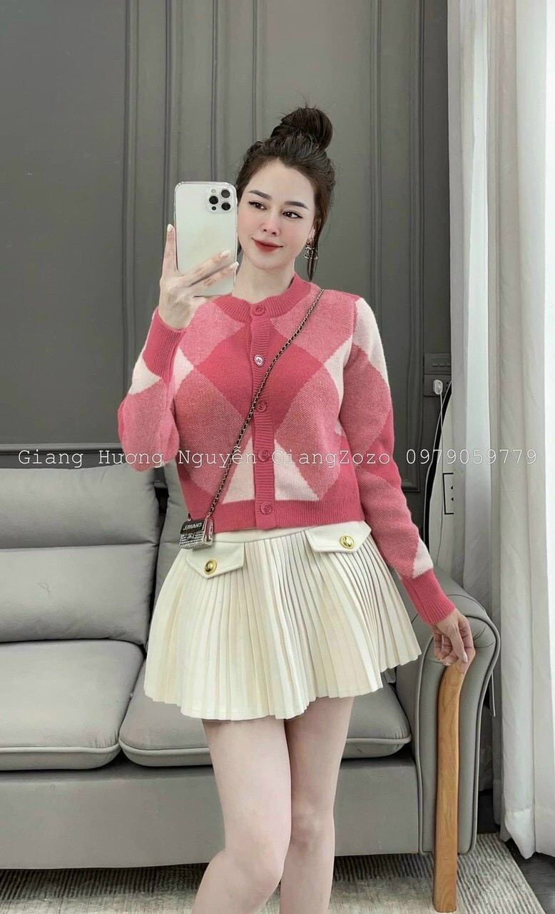 Áo khoác len lỗ có nón hàng qc cao cấp