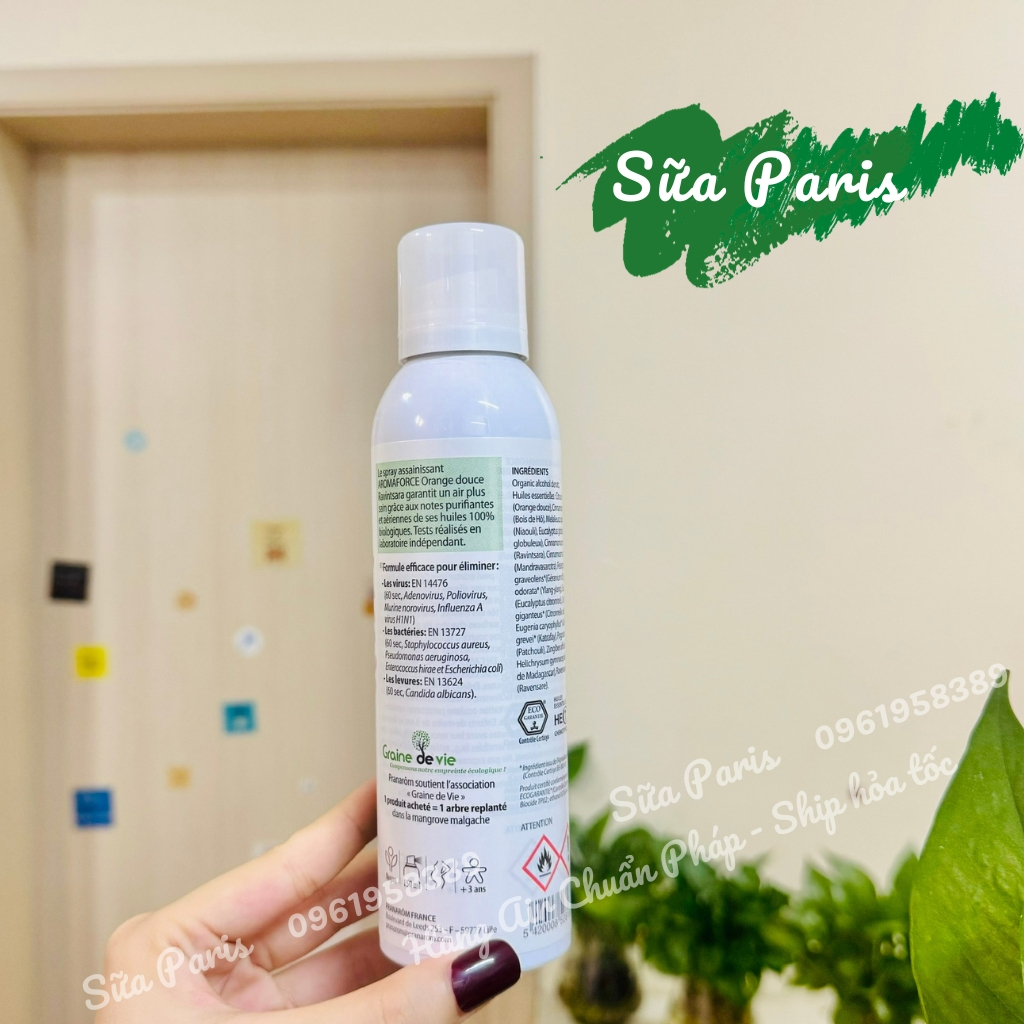 Xịt khuẩn Pranarom spray asainissant_Sữa Paris