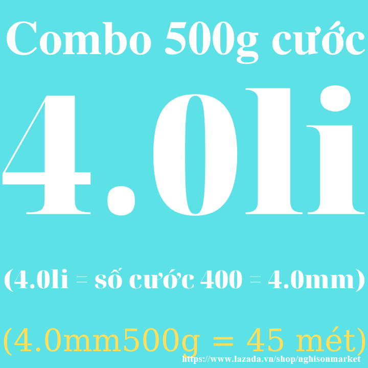 Dây cước đúc chịu lực 0.8mm đến 5mm Combo 500g