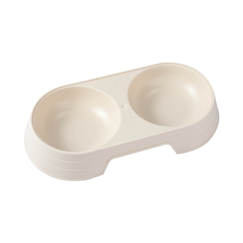 Bát ăn đôi cho chó mèo nhỏ 25x12x3.7cm, bát ăn uống dành cho chó mèo