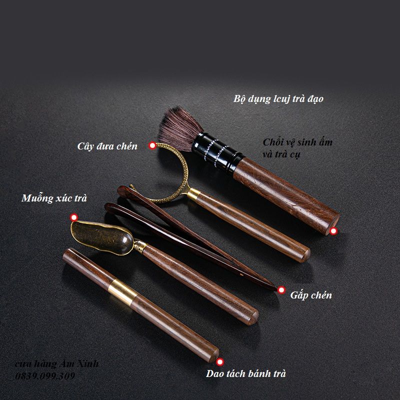 Bộ Dụng Cụ Trà Đạo, Bộ Cung Nhãn 5 món