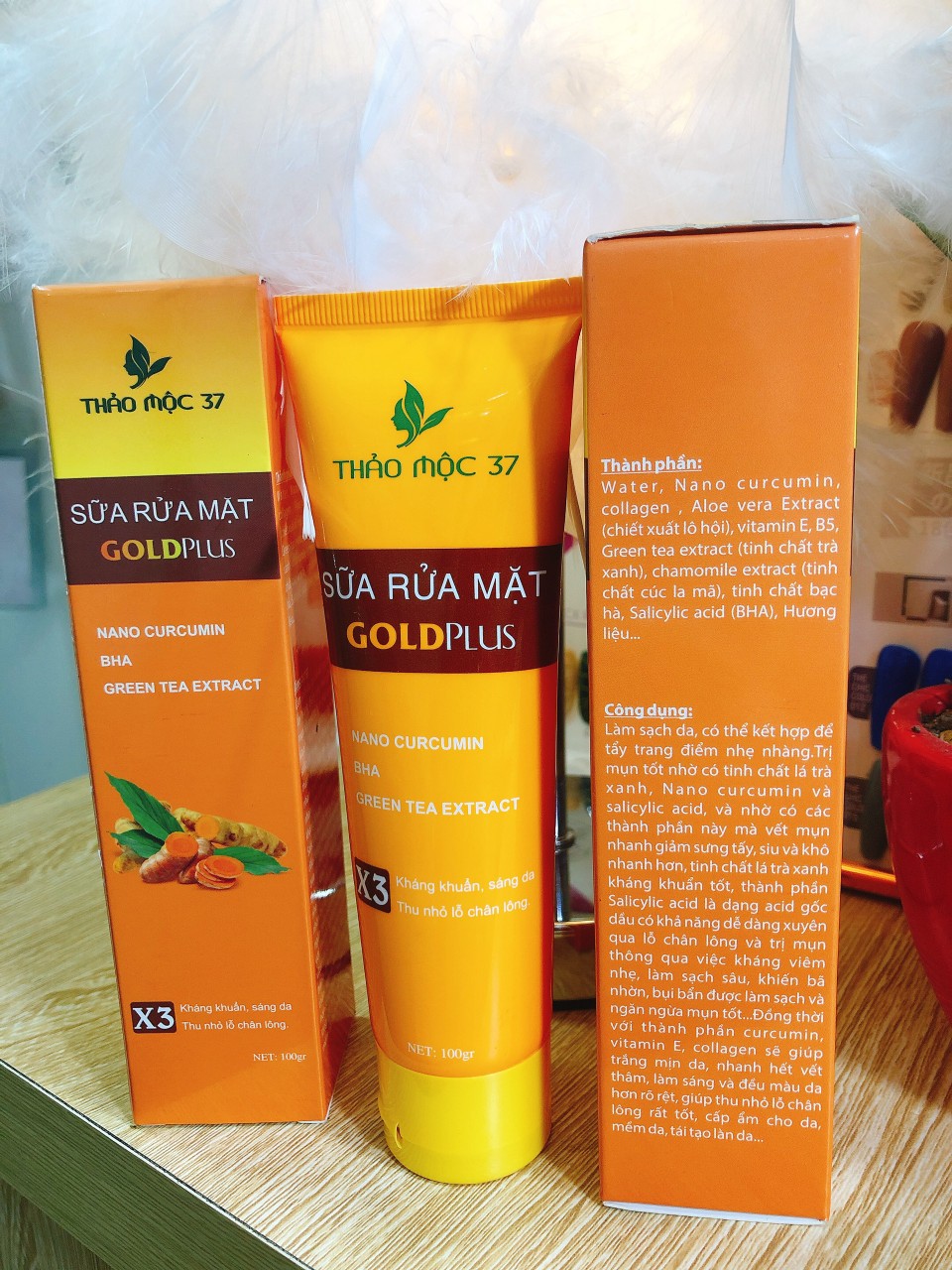 Sữa Rữa Mặt Gold Puls - Thảo Mộc 37