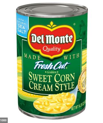 Cream Style Corn Del Monte 425g (lon)