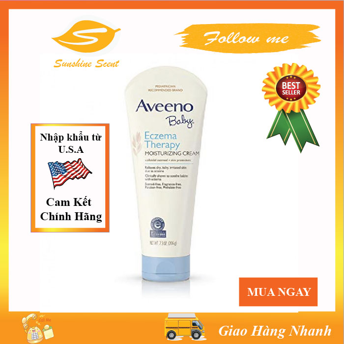 HCMKEM DƯỠNG THỂ TRỊ CHÀM AVEENO BABY ECZEMA THERAPY 206G