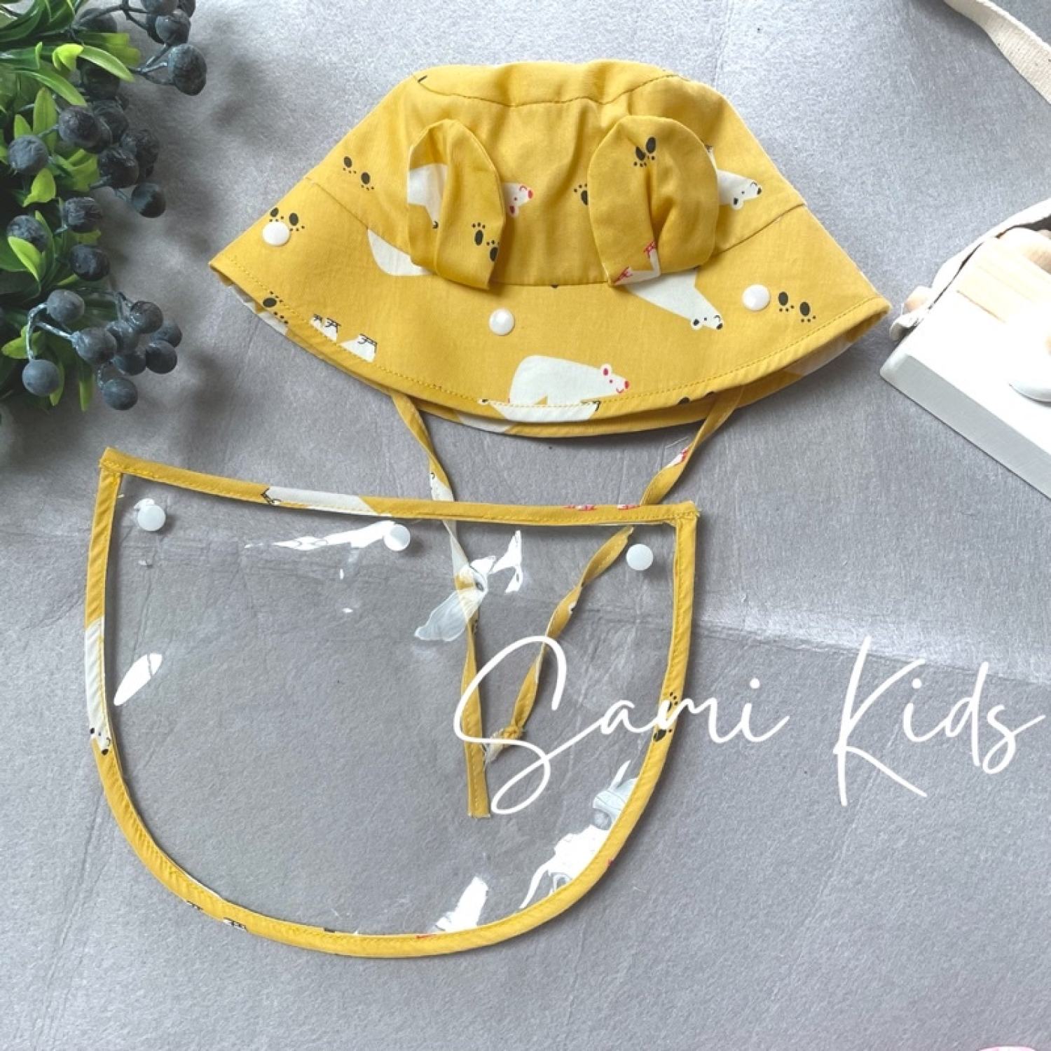 [ ẢNH THẬT] Mũ chống giọt bắn cho bé