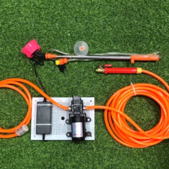 Bộ máy bơm mini 12v tưới cây , tưới lan cần rút 250cm