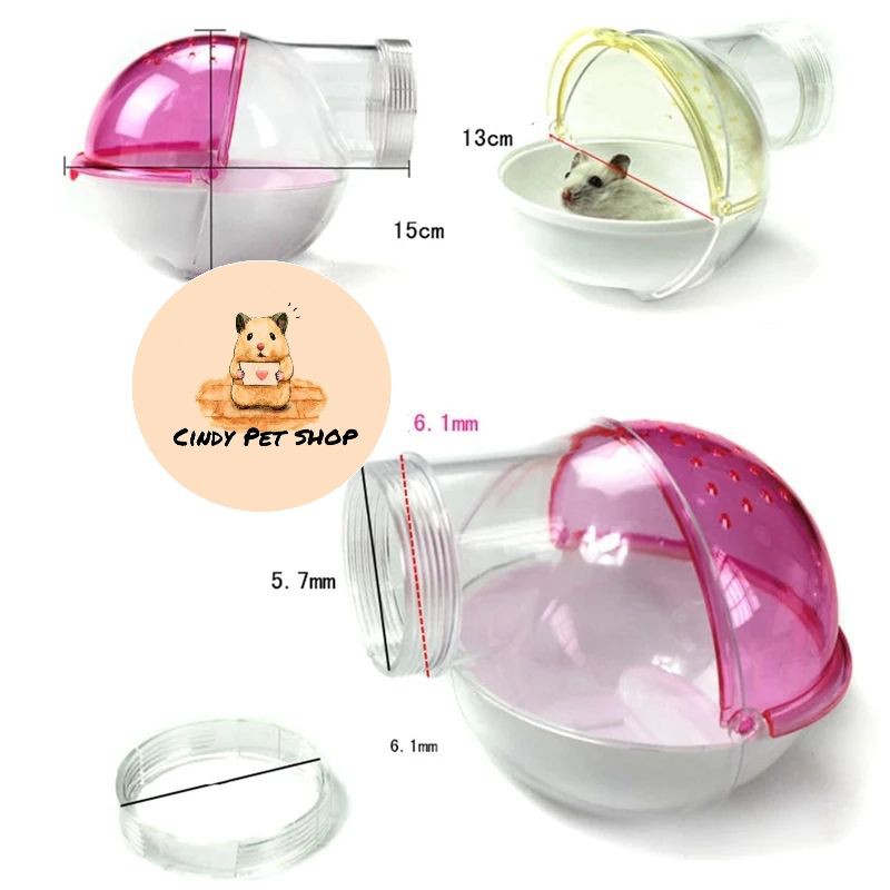 Nhà tắm gắn lồng cho Hamster