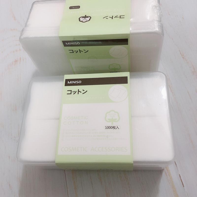 BÔNG TẨY TRANG MINISO Hộp 1000 MIẾNG