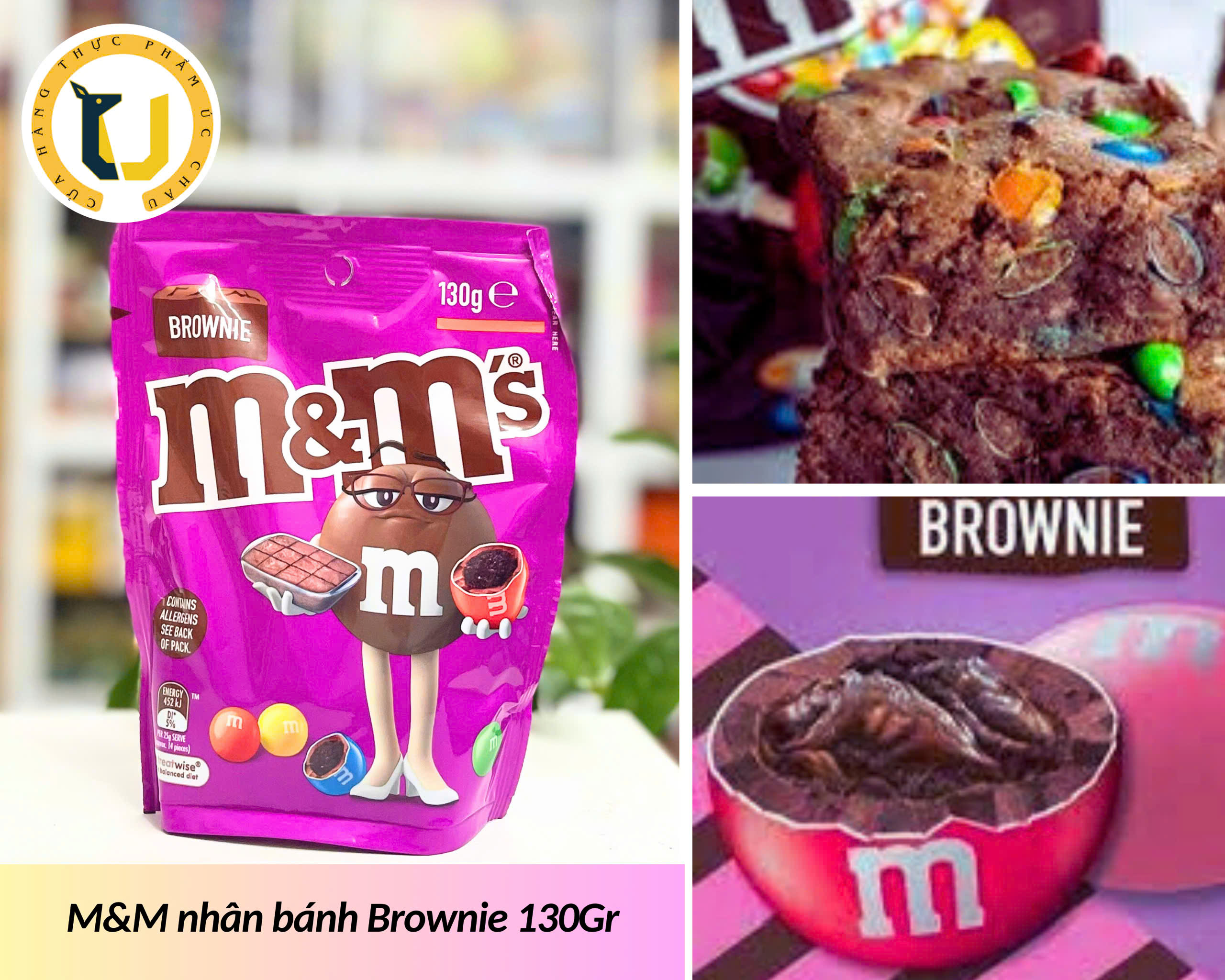 (HÀNG ÚC) Kẹo socola đậu phộng M&M's PEANUT/ MINIS/ CRISPY chocolate