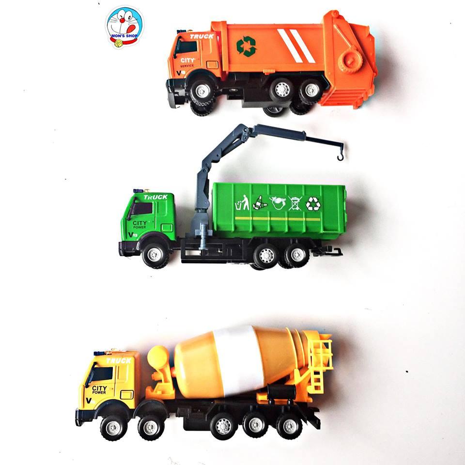 Set 3 chiếc xe công trình bằng sắt siêu bền