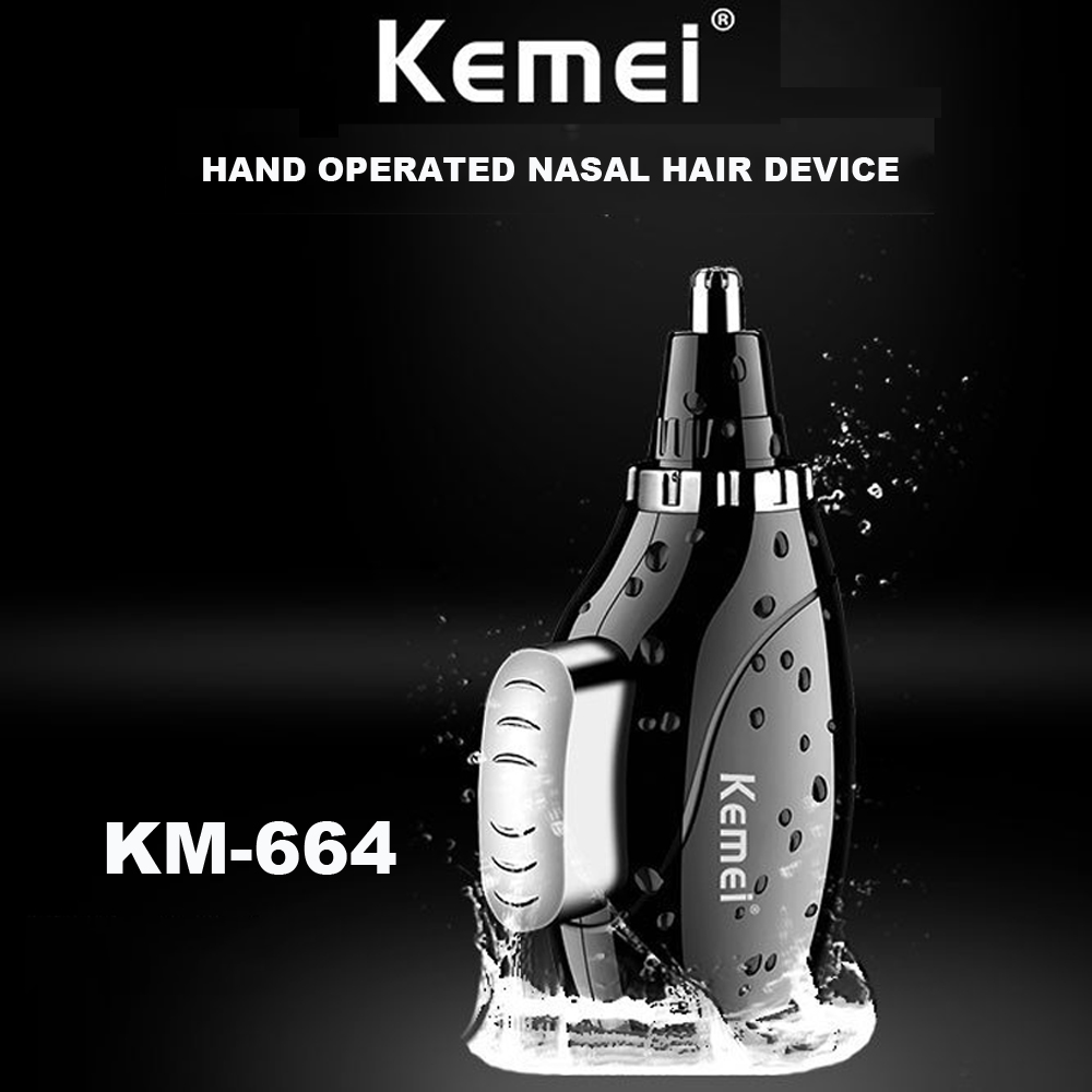 Máy tỉa lông mũi bằng tay không dùng pin kemei km 664