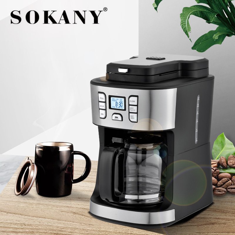 Máy pha cà phê 2in1 vừa xay và rang