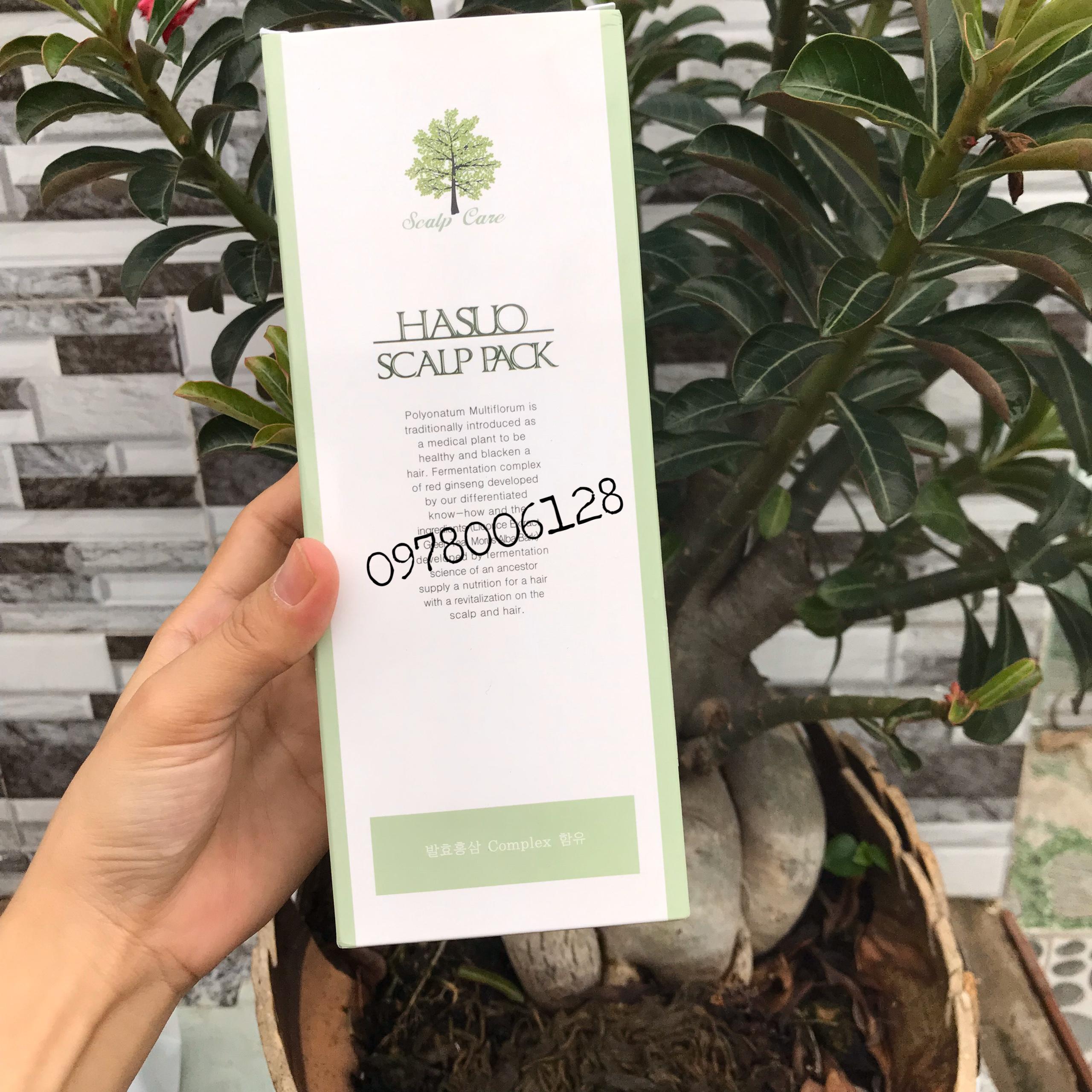 Combo gội xả chống rụng tóc và kích thích mọc tóc Hasuo 300ml/230ml