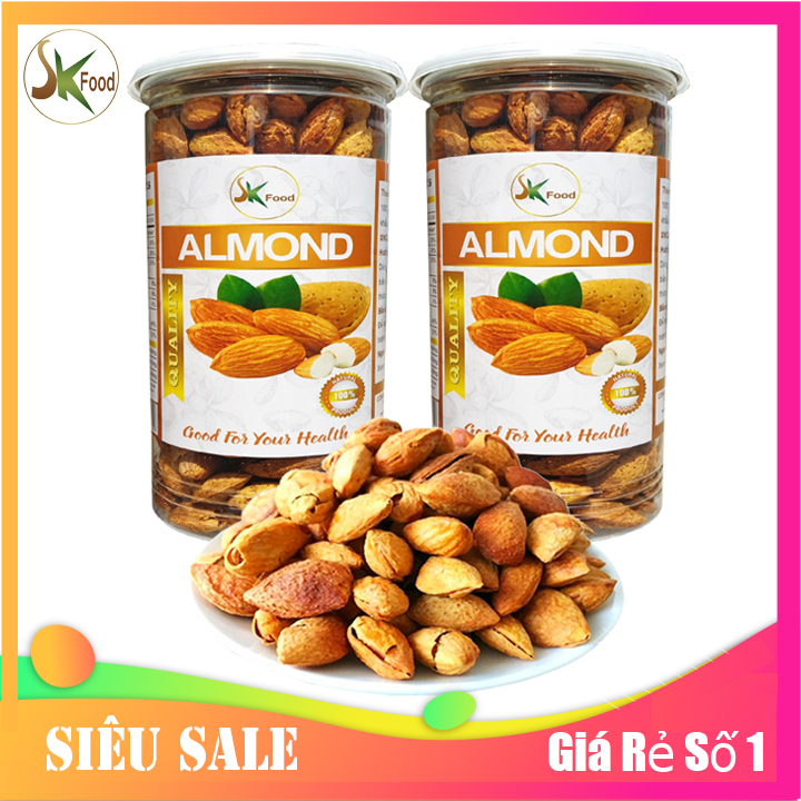 1KG HẠNH NHÂN RANG BƠ HÀNG NHẬP CHUẨN LOẠI 1 HIỆU SK FOOD