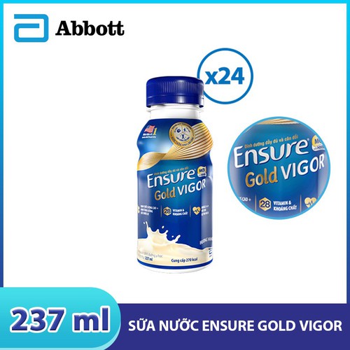 [HCM]Thùng 24 chai sữa nước Ensure Vigor 237ml (Date: 03/2023)