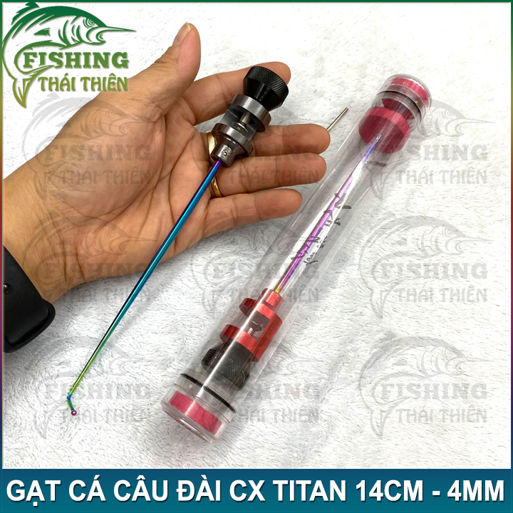 [HCM]Gạt Cá Câu Đài CX Titan 14cm - 4mm Dùng Gắn Rọng Thùng Chuyên Câu Tốc Độ Câu Giải Thi Đấu