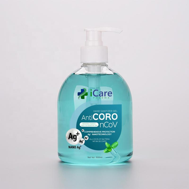 Gel rửa tay khô iCare Pharma- Chai 500ml Bạc Hà nhập khẩu