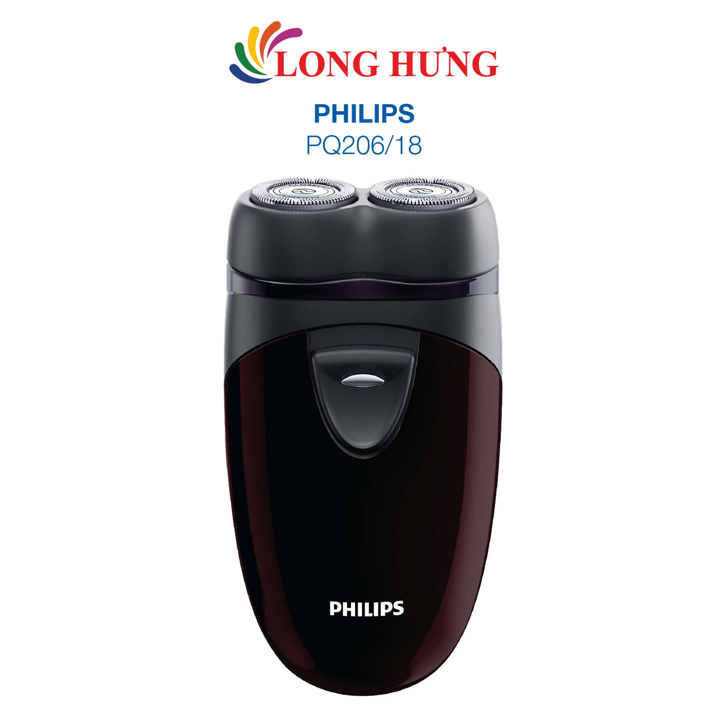 Máy cạo râu Philips PQ206/18 - Hàng chính hãng - Lưỡi dao có thể điều chỉnh ôm sát khuôn mặt, lưỡi dao tự mài bén, sử dụng pin AA dễ dàng thay thế