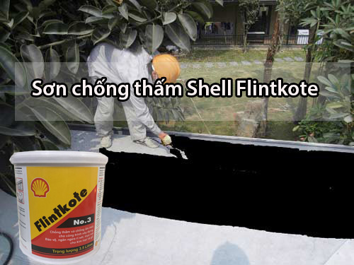 Sơn chống thấm gốc Bitum Flintkote No.3 (màu đen) (lon 1L)