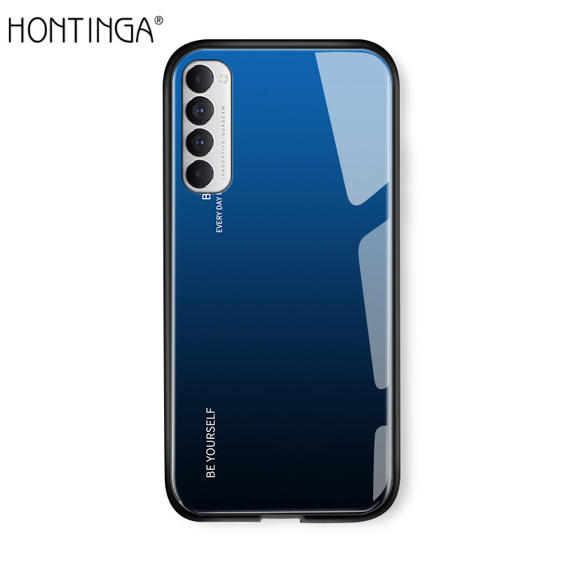 Ốp Honinga Dành Cho OPPO Reno 4 Ốp Reno4 Pro Ốp Lưng Chuyển Sắc Cầu Vồng Cực Quang Sang Trọng Ốp Lưng Mặt Kính Cường Lực Chống Sốc Ốp Điện Thoại Ốp Cứng Cho Bé Gái Bé Trai, Dành Cho Nam Nữ