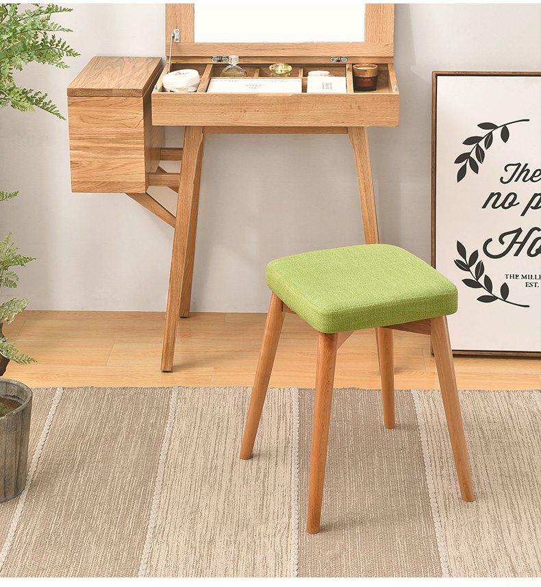 Ghế Đôn Mặt Đệm Xanh Cốm