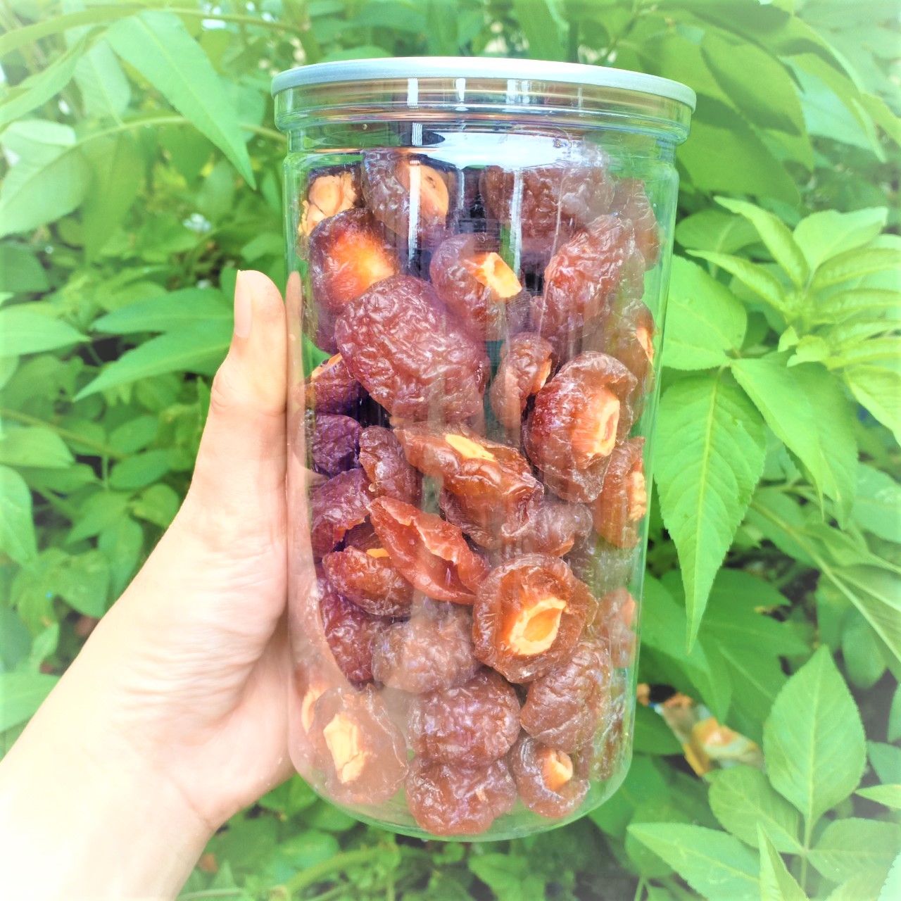 1kg (2 Hủ) Xí Muội Đào Chẻ Đôi Chua Ngọt