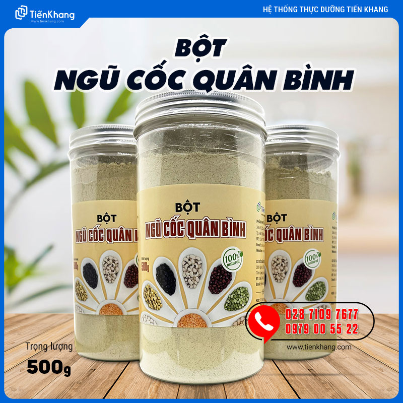 Bột Ngũ Cốc Quân Bình - Hũ (500gram)