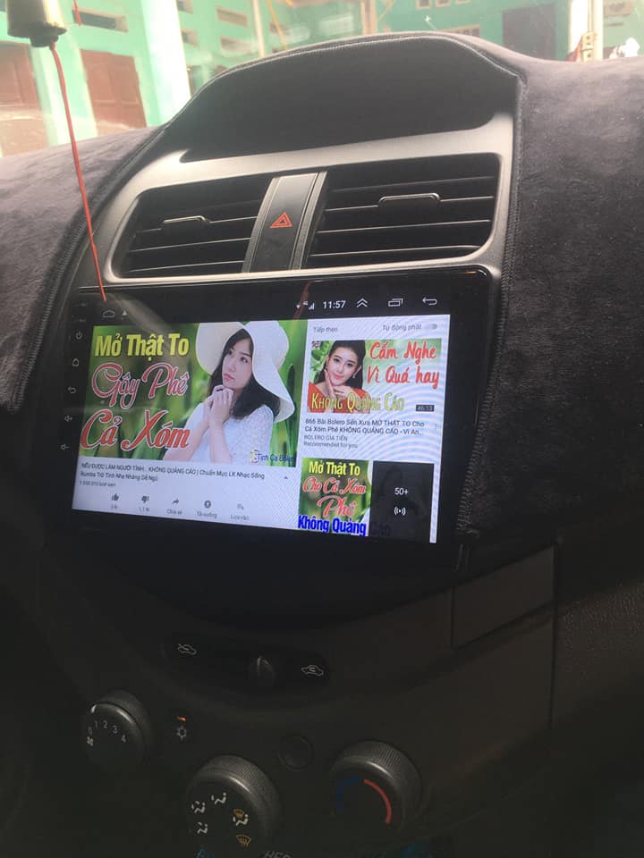 Mặt dưỡng màn hình android cho xe CHEVROLET SPARK 2011-2015