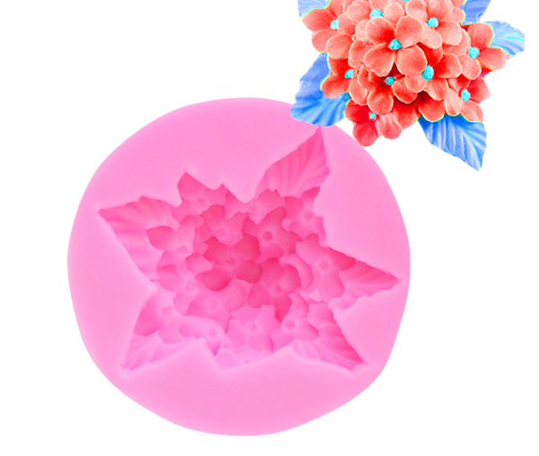 Khuôn siliocn 3d làm bánh làm rau câu mẫu Cẩm Tú Cầu