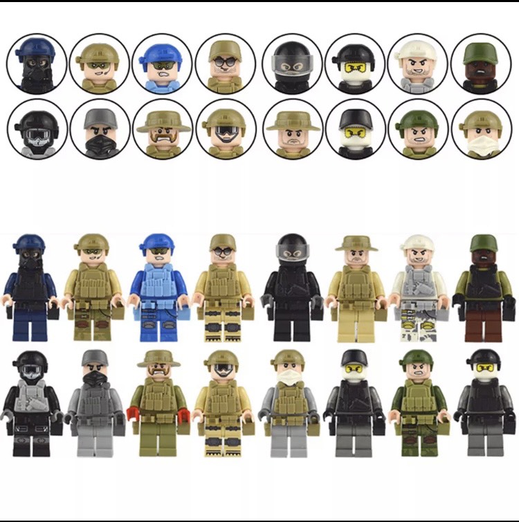 Lính quân đội Lego SWAT Minifigures